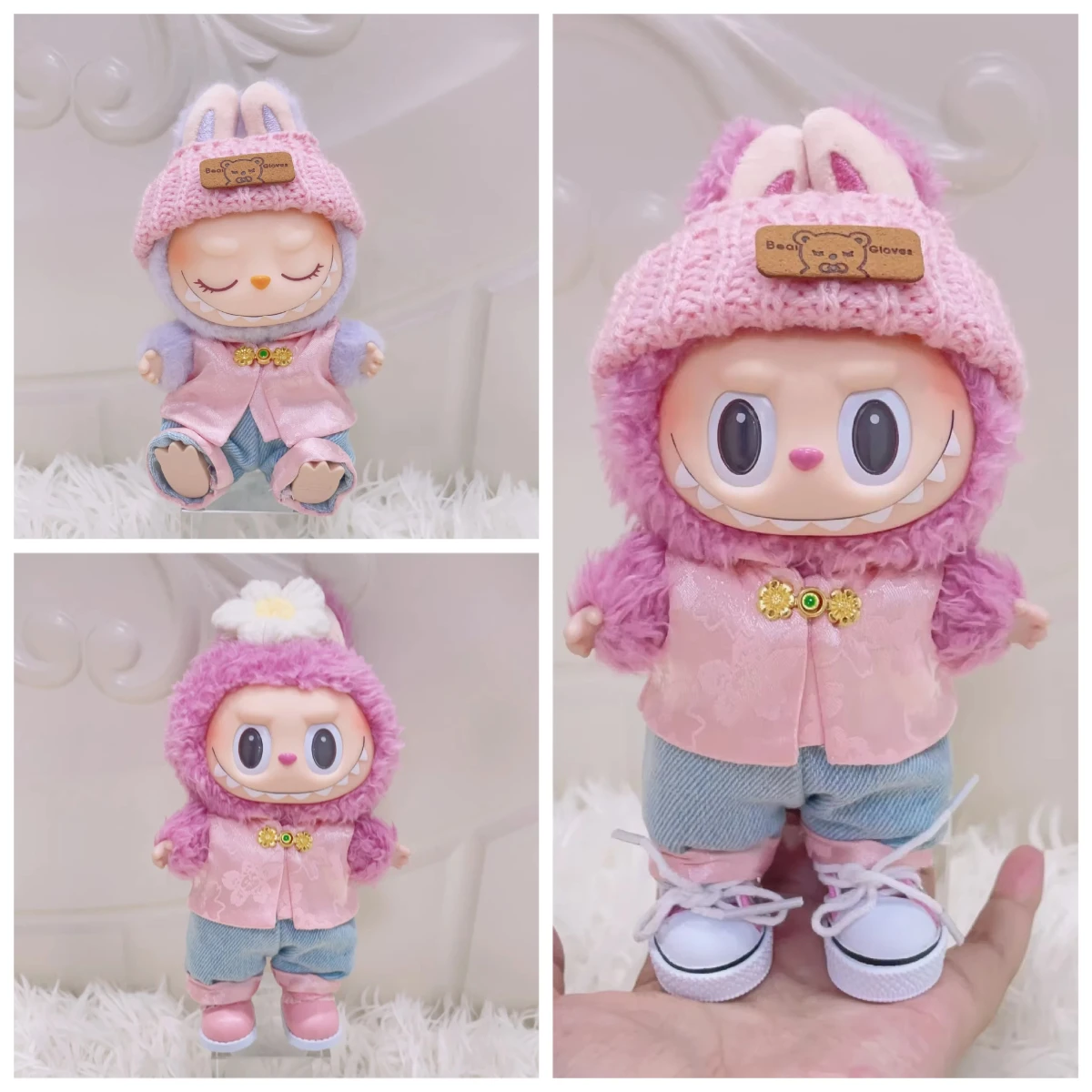 Puppenkleidungssets für Labubu V1 V2 V3, süßer Overall 2025, Weihnachtsfeier, Halloween, Herbst, Winter, Sammlung, Geburtstagsgeschenk