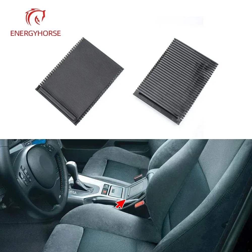 Car Center Console Sliding Shutter Cup Holder Water Cup Holder Panel Roller Cover For BMW 5 Series E39 1995-2002 525 530 523