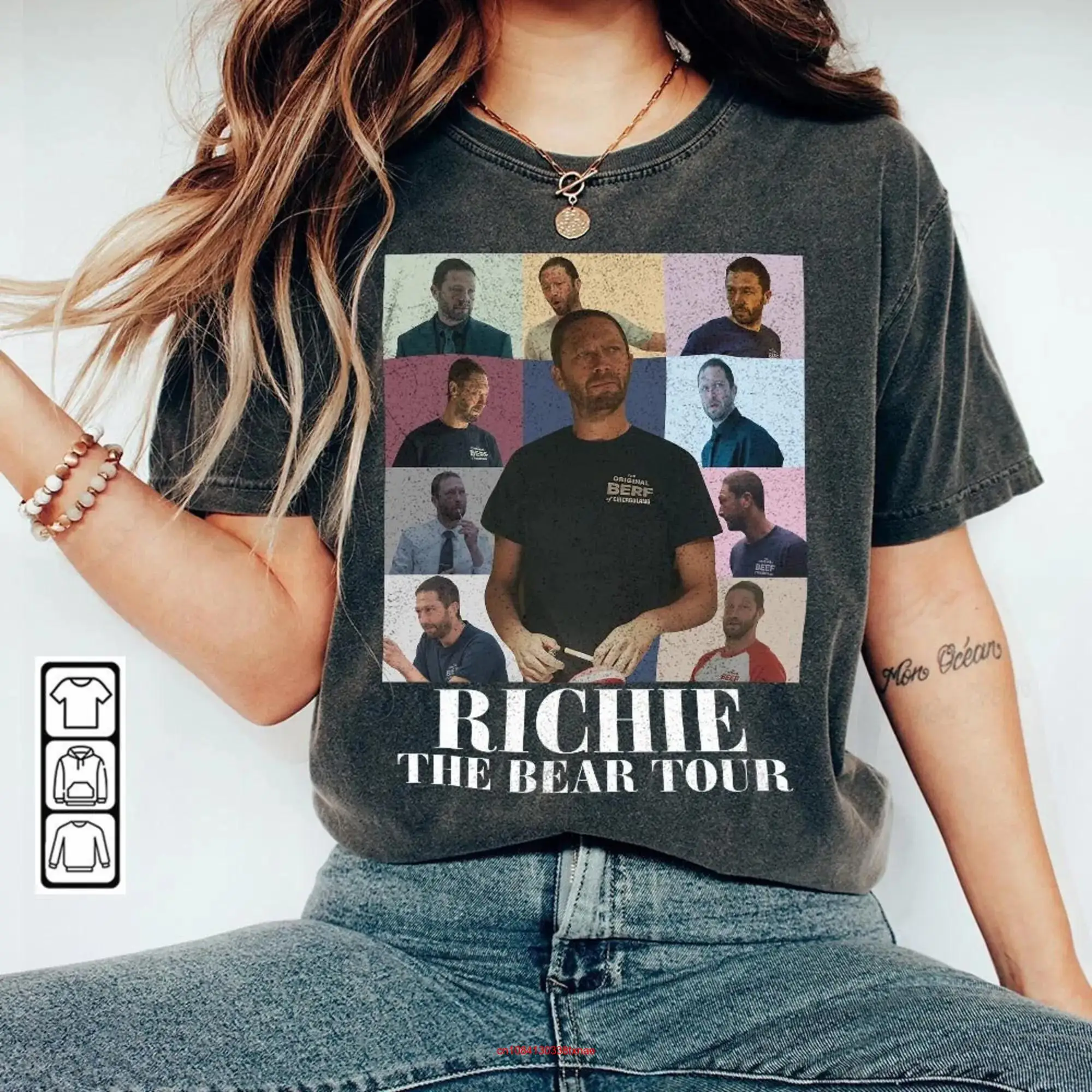 Футболка с изображением медведя из фильма Richie Tour, Майкла Карми, Оригинальная футболка с длинными или короткими рукавами для фаната Чика-агаголанда P0507