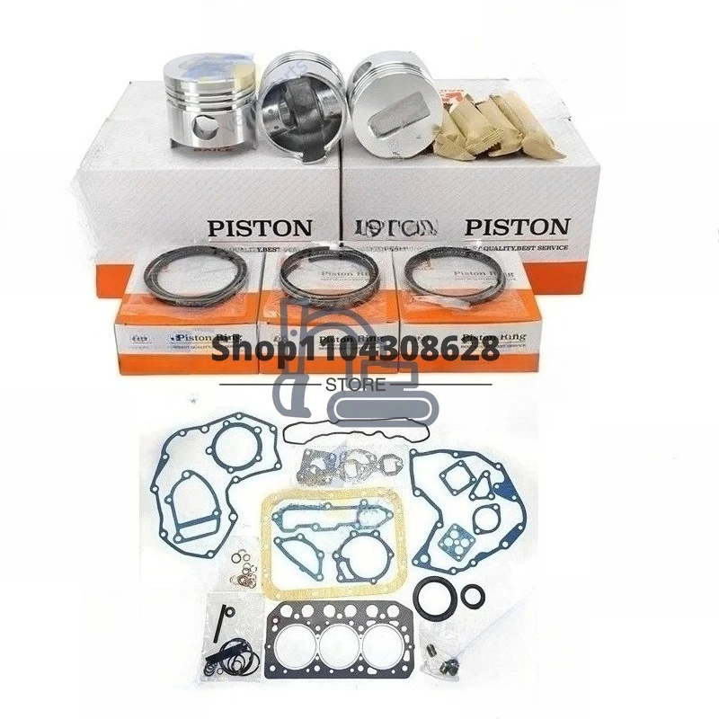 

31A17-11100 For S3L S3L2 Overhaul Rebuild Kit Piston Rings Full Gasket Set Engine Parts 78*2.5HK+2+4