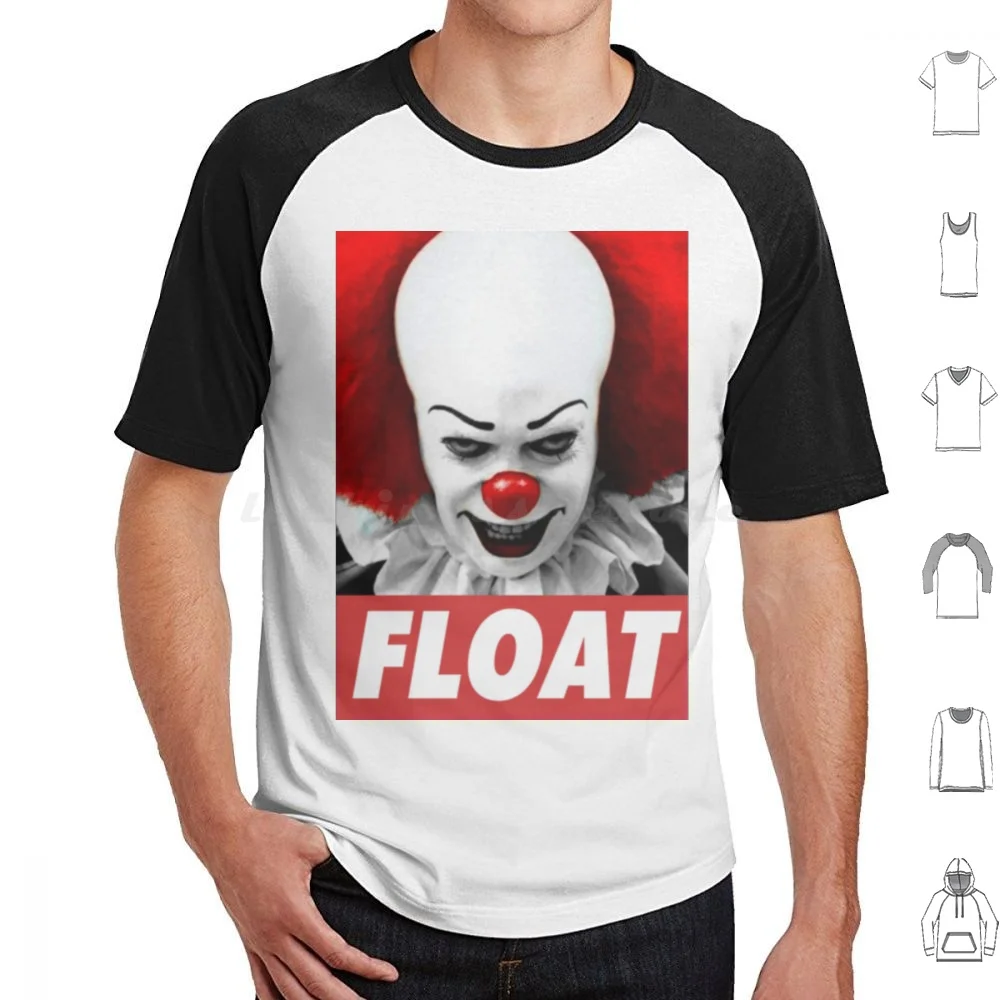 Float T Shirt 6xl Cotton Cool Tee Killer Clown Horror Movie Movies 80s 90s Retro Cult Cool Fashion Float Slasher Creepy Creepy