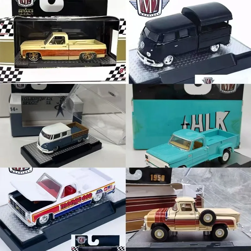 

M2 Machines 1:64 Scale Die-cast Pickup Truck Model, Classic American Static Collectible Ornament, Perfect Birthday Gift for Men