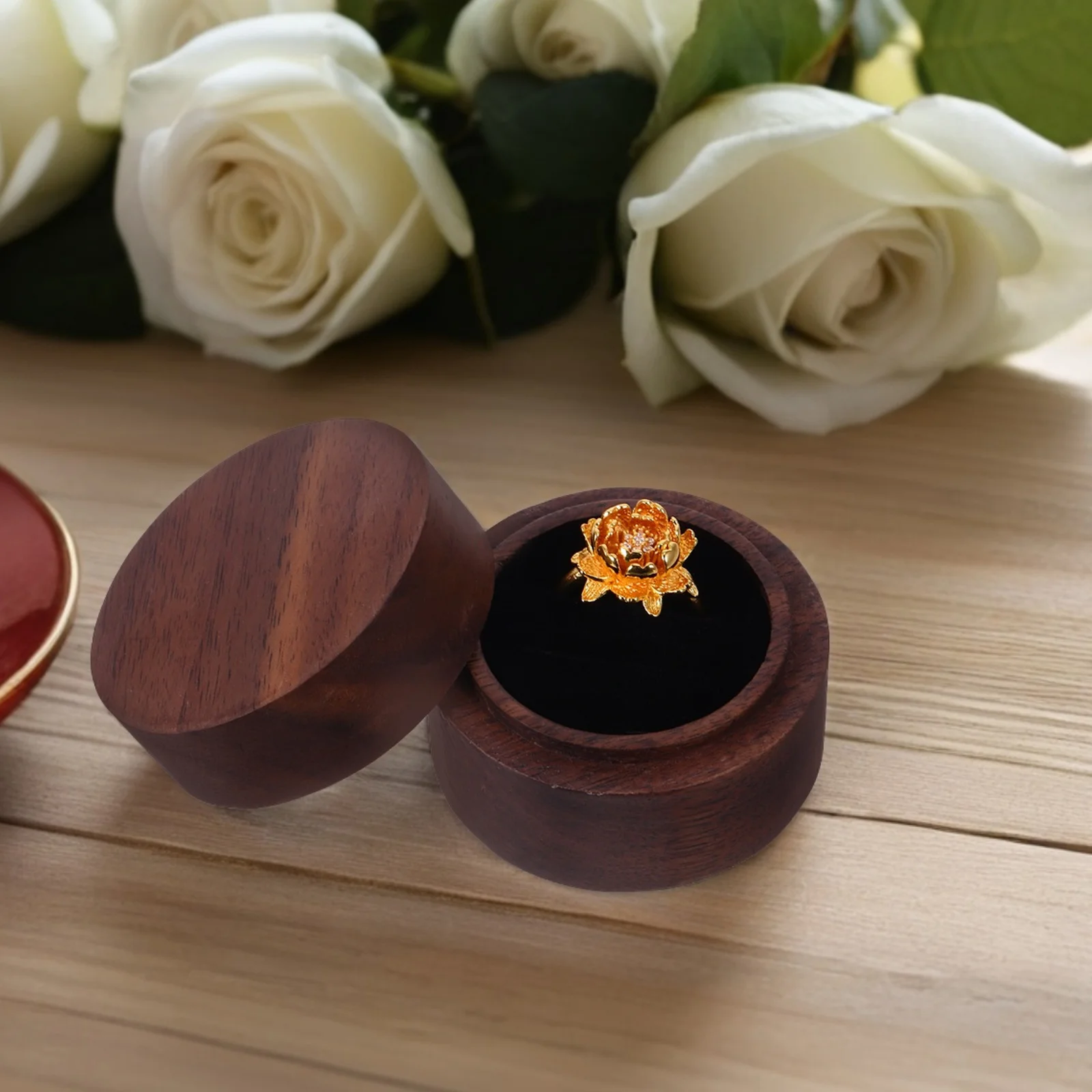 

Коробка для колец Коробки для конфет Сувениры для вечеринок Маленькие женихи Черный держатель для сережек в форме сердца Органайзер