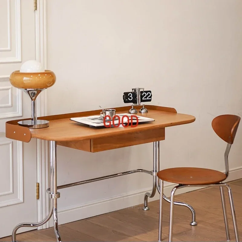 

Mid-Ancient Bauhaus Table Stainless Steel Desk Makeup Table Desk Computer