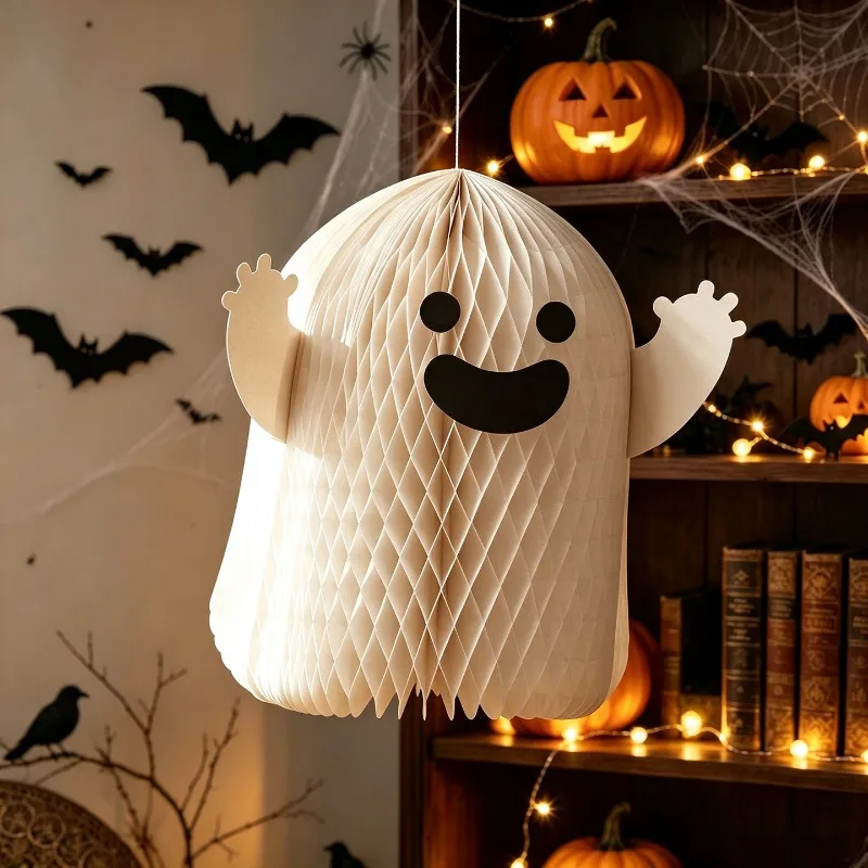 Halloween Props Pumpkin Ghost Lanterns Decorations Scene Arrangement Atmosphere Horror Haunted House Dress Up Funny