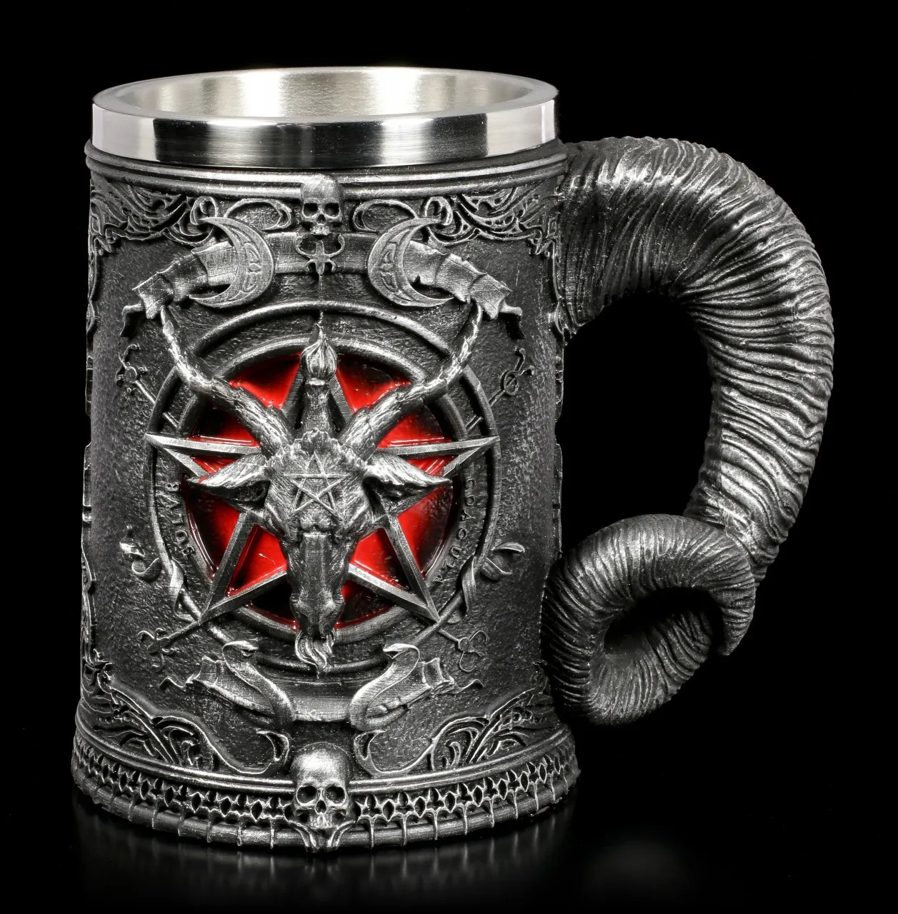 Halloween Coffee Cup StainlessSteel Beer Mug Skull Knight Tankard  Creative Viking Tea Mug Pub Bar Decoration Retro Dragon Resin