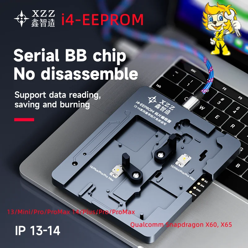 Xinzhizao XZZ i4-EEPROM 8in1 Chip Programmer for iPhone 13/Mini/Pro/ProMax 14/Plus/Pro/ProMax  Baseband Logic IC repair Tool