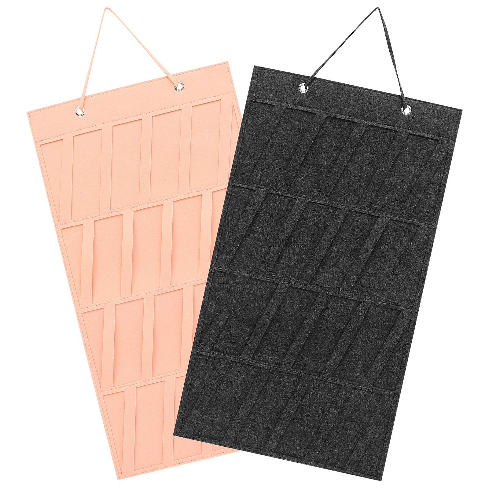 

2pcs Hair Clip Organizer Wall Hanging Storage Pouch For Jewelry Headwear Display Bag Multi-Functional Sundries Holder