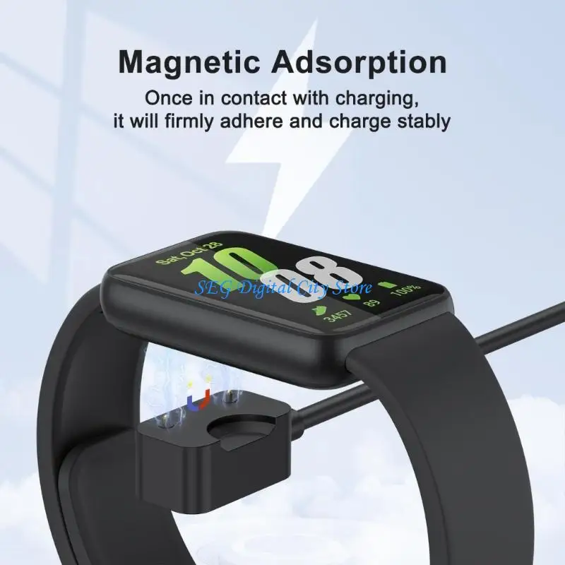 

U75B Smartwatch Charging Cable Line Cord Build In Safety Protective Lightweight Easy To Carry Intelligent Regulation