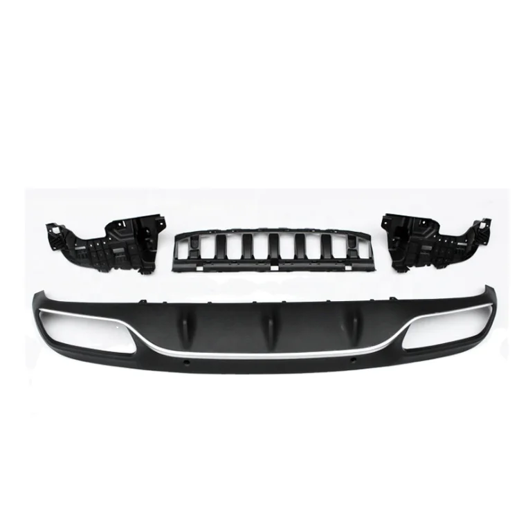 

Rear Diffuser Kit With Exhaust Pipe C63 AMG Style Silver Color for W205 4 Door C CLASS 2015-2018