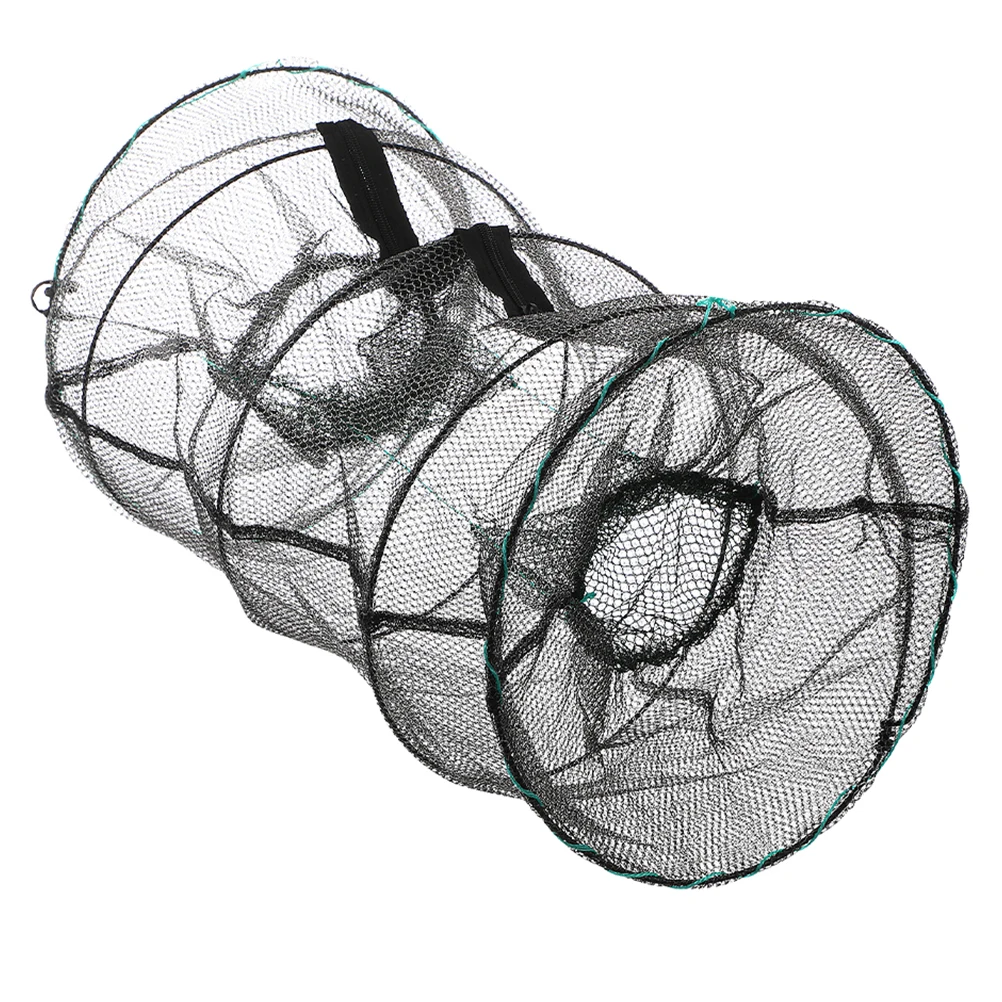 

Spring Cage Fishing Net Foldable Shrimp Trap Durable Material Easy Storage Versatile Application Scalable Lakes Crabbing Traps