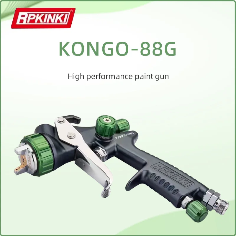 Japan KINKI KONGO-88G Airbrush Green Kong Car Spray Gun High Atomizer Upper Pot 600ML Capacity