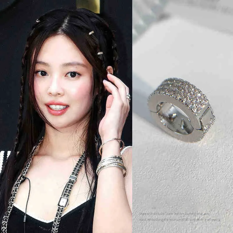 2PCS Hair Braid Tubes Hollow Out Hair Braiding Silver Round Hairclasp Rhinestone Hair Ring for Braids Hair Styling Tools