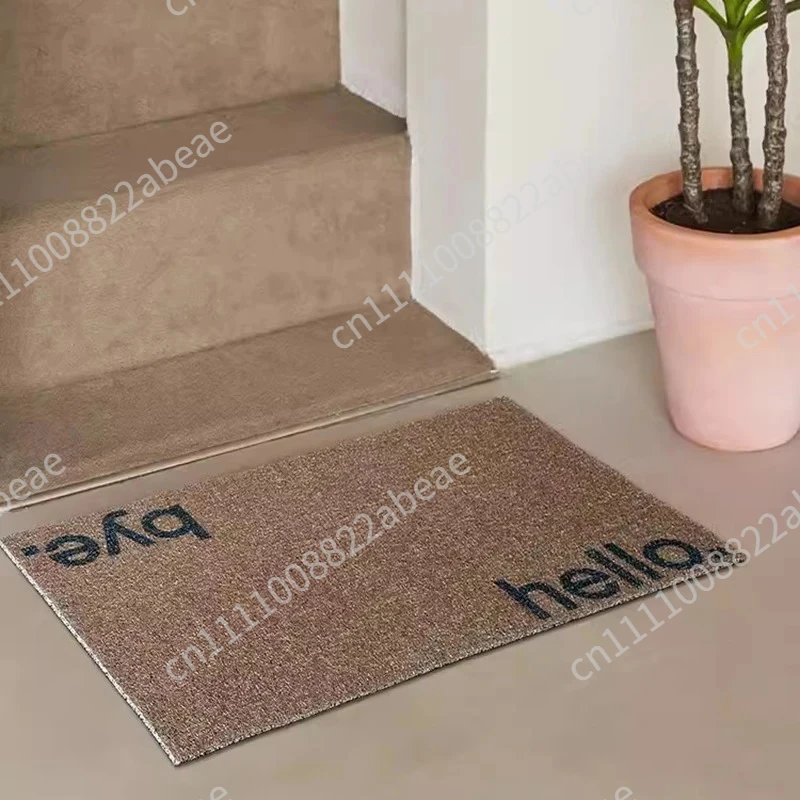 Nordic PVC Letters Welcome Doormat Cuttable House Entrance Mat Rug Carpet Anti Dust Floor Tidy Pad Outdoor Home Decor