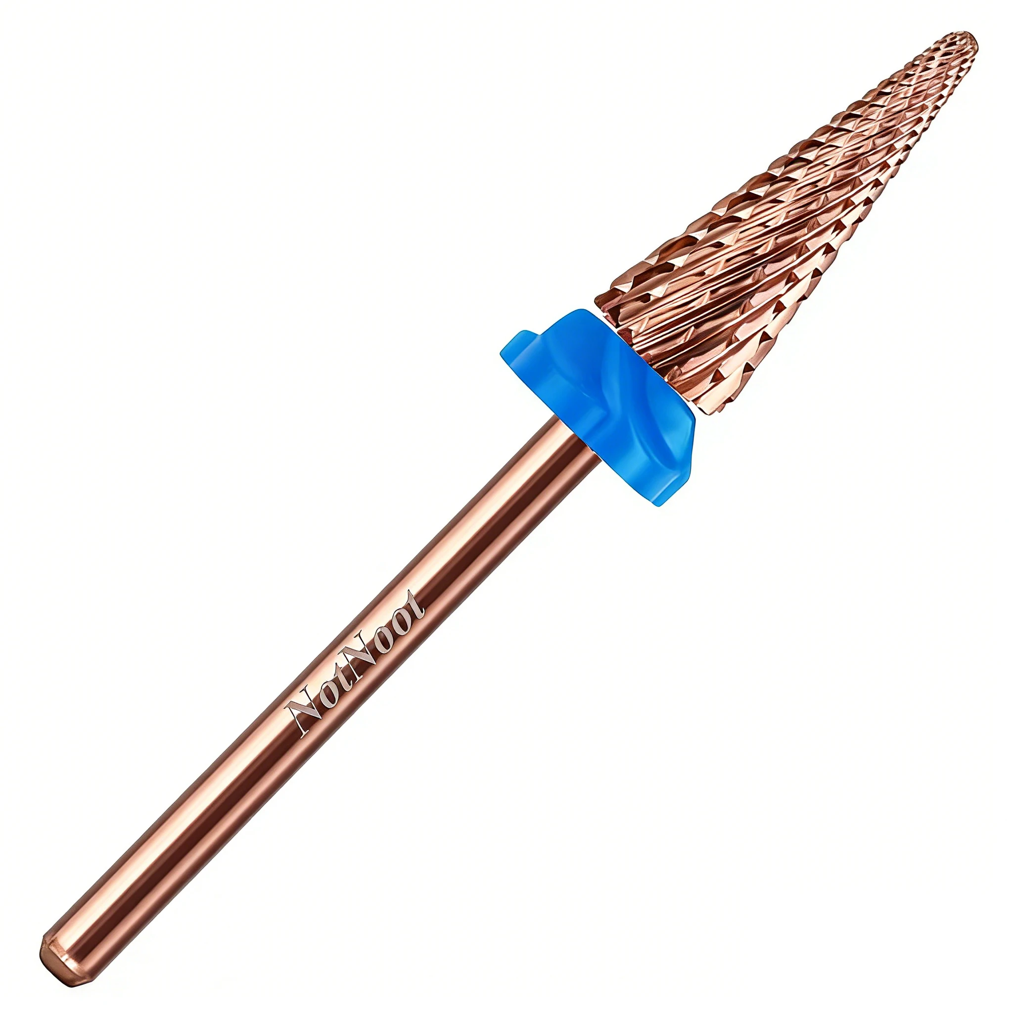 NotNoot Rose Gold Color Sharp Cone Shaped Nail Drill Bit for Manicure Stable And Wear-Resistant Nail Polishing Tool