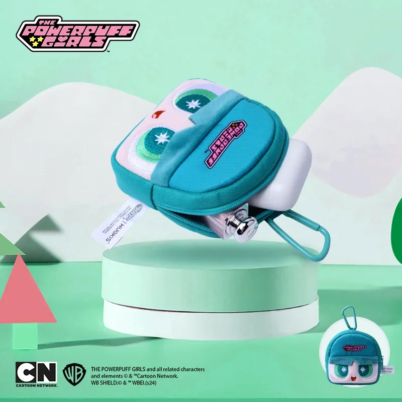 Leuke 10 cm Powerpuff Girls pluche tas portemonnee met Powerpuff Girls stripfiguren voor kinderen