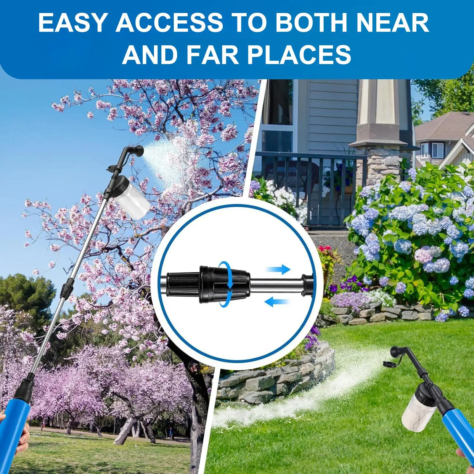Powder Sprayer Pollinator Tool Handheld Lightweight Garden Agriculture Farm Epidemic Prevention Powder Duster Applicator