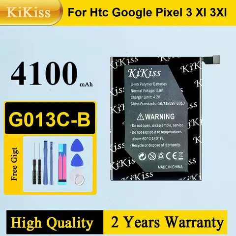 G013C-B 3430mAh Replacement Battery for Google Pixel 3XL Pixel3 XL Latest Production Phone Bateria Batteries Warranty
