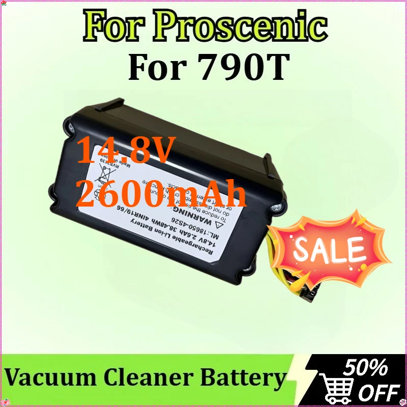 

Newly upgraded Replacement Battery for Proscenic 790T Robotic Vacuum Cleaner Battery 14.8V 2600mAh