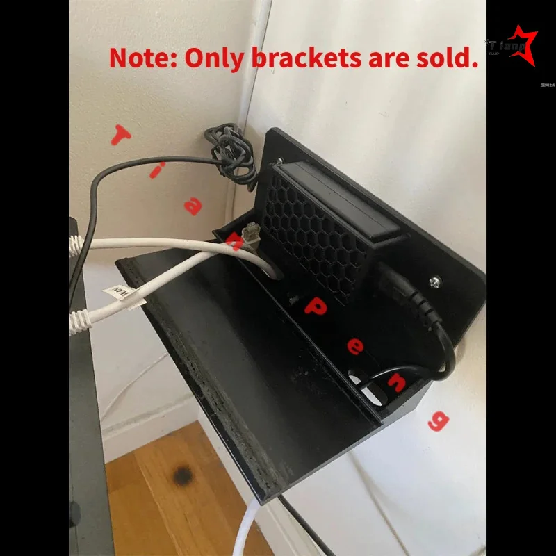 Exquisite Indoor Wall Fixed Shelf Frame for ASUS AX86UPro Cable‑Management Household Wireless‑Device Bracket