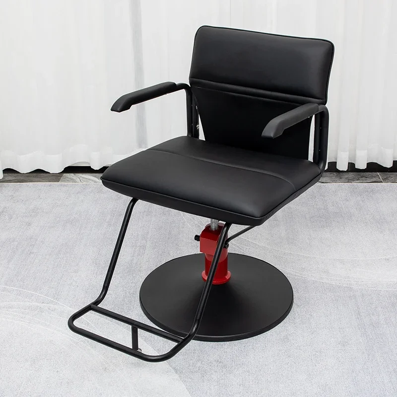 

Barbershop Swivel Simple Barber Chair Lift Perm Shave Barber Chair Comfort Vintage Cadeira De Barbeiro Beauty Furniture