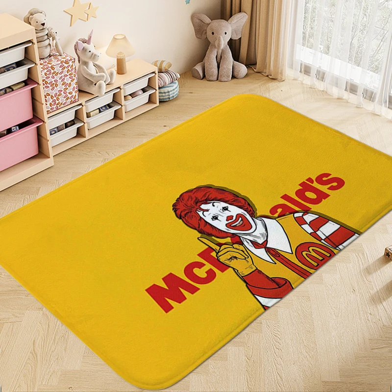 

Bathroom Mat A-Mcdonalas Washable Non-slip Kitchen Rug Aesthetic Funny Doormat Entrance Door Useful Things for Home Decorations