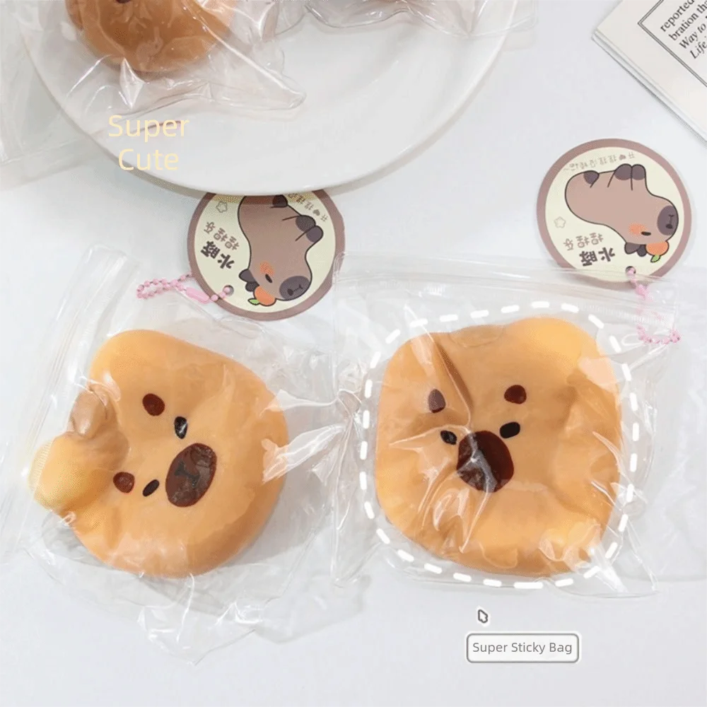 Creative Cute Small Capybara Squeeze Animal Super Soft Slow Rebound Balls TPR Pinch Fidget Sensory Adults