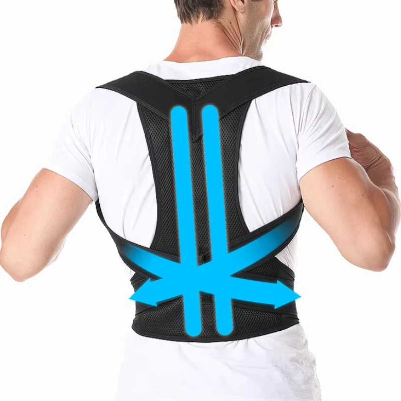 Back posture correction belt, which professionally protects the collarbone and shoulder, relieves pain