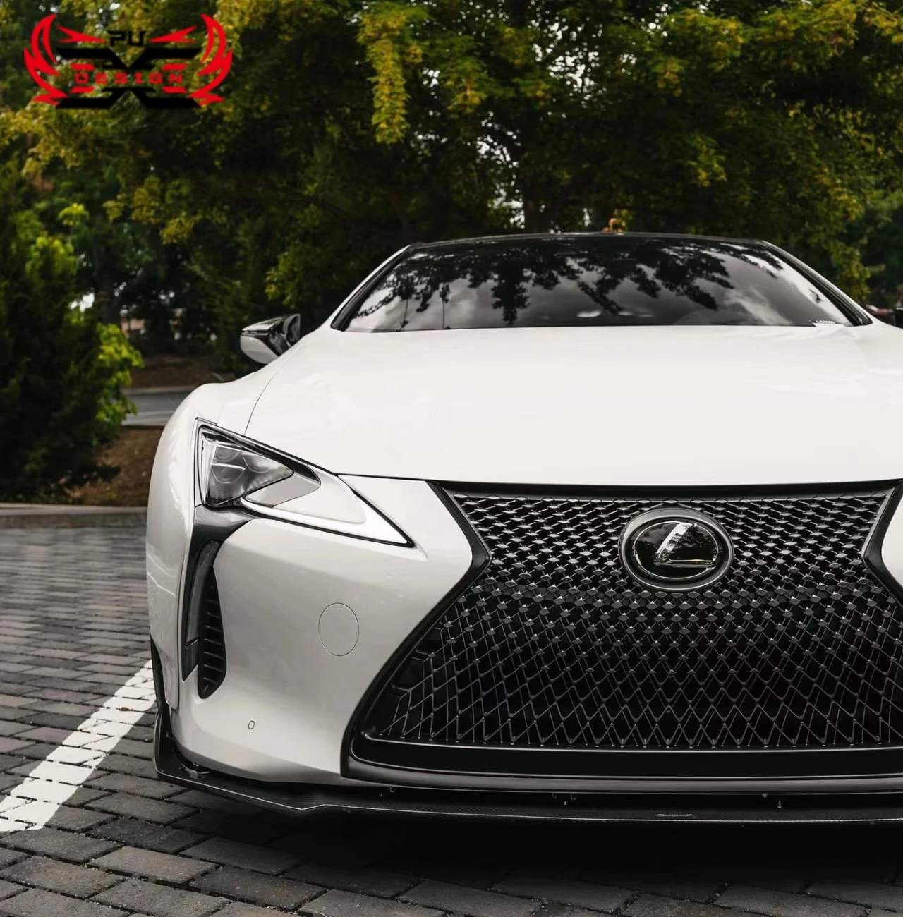 High Quality Carbon Fiber Front Bumper Lip For Lexus LC500 LC500H Front Splitter Bodykit