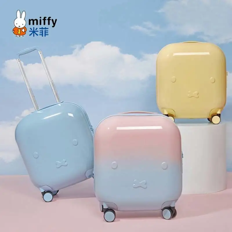 Miffy Cute Cartoon Large Capacity Luggage Case Creative High Color Value Animation Surrounding Strong and Durable Trolley Case