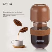 Automatic grinding integrated coffee maker USB portable multi-functional home office business trip beans small mini