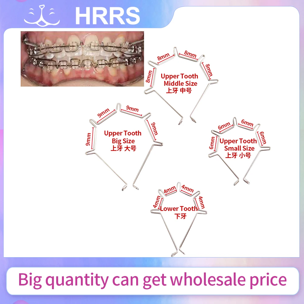 10Pcs/Pack Dental Orthodontic Five Curved Torque Spring Auxiliary Arch Wire Big Middle Small Dentist Materials