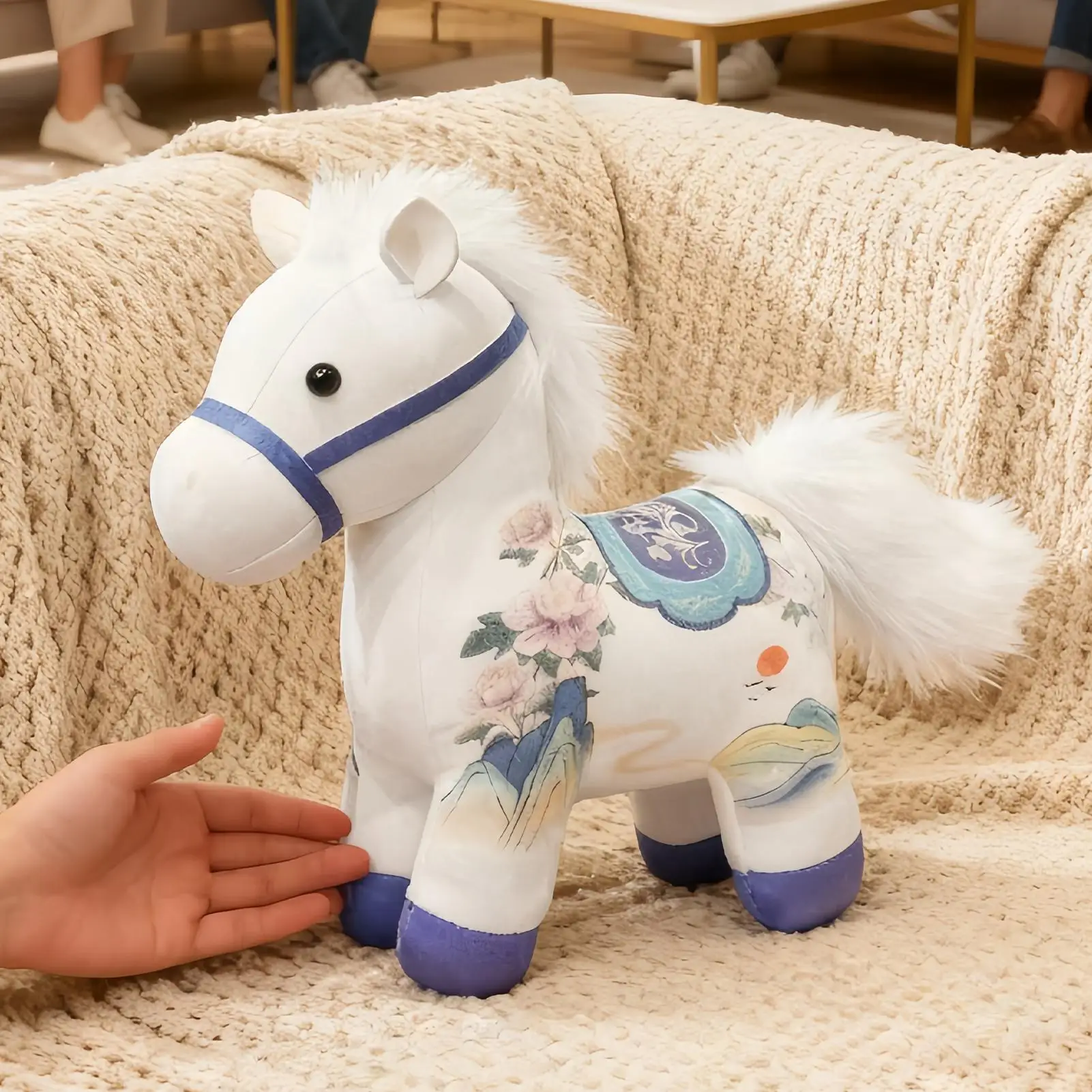 

Horse Plush Holiday Spring Festival Mascot Decorations Year Of 2026 Horse Mascot Plush For Car Home Office Bedroom Living Room