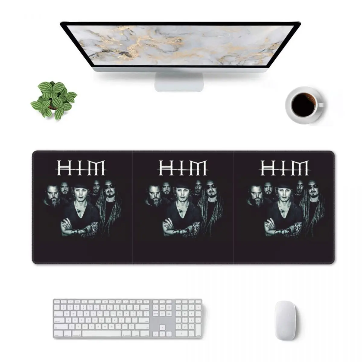 Large Mouse Pad Him Band Washed Him Ville Valo Razorblade Romance Gamer PC Laptop Mats Keyboard Carpet Computer Gaming Desk Mat