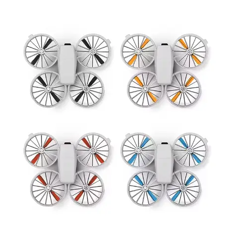 DJI FLIP Compatible Third-Party 4022F Propellers, Red and Colorful Wind Blade Wings, Drone Accessories
