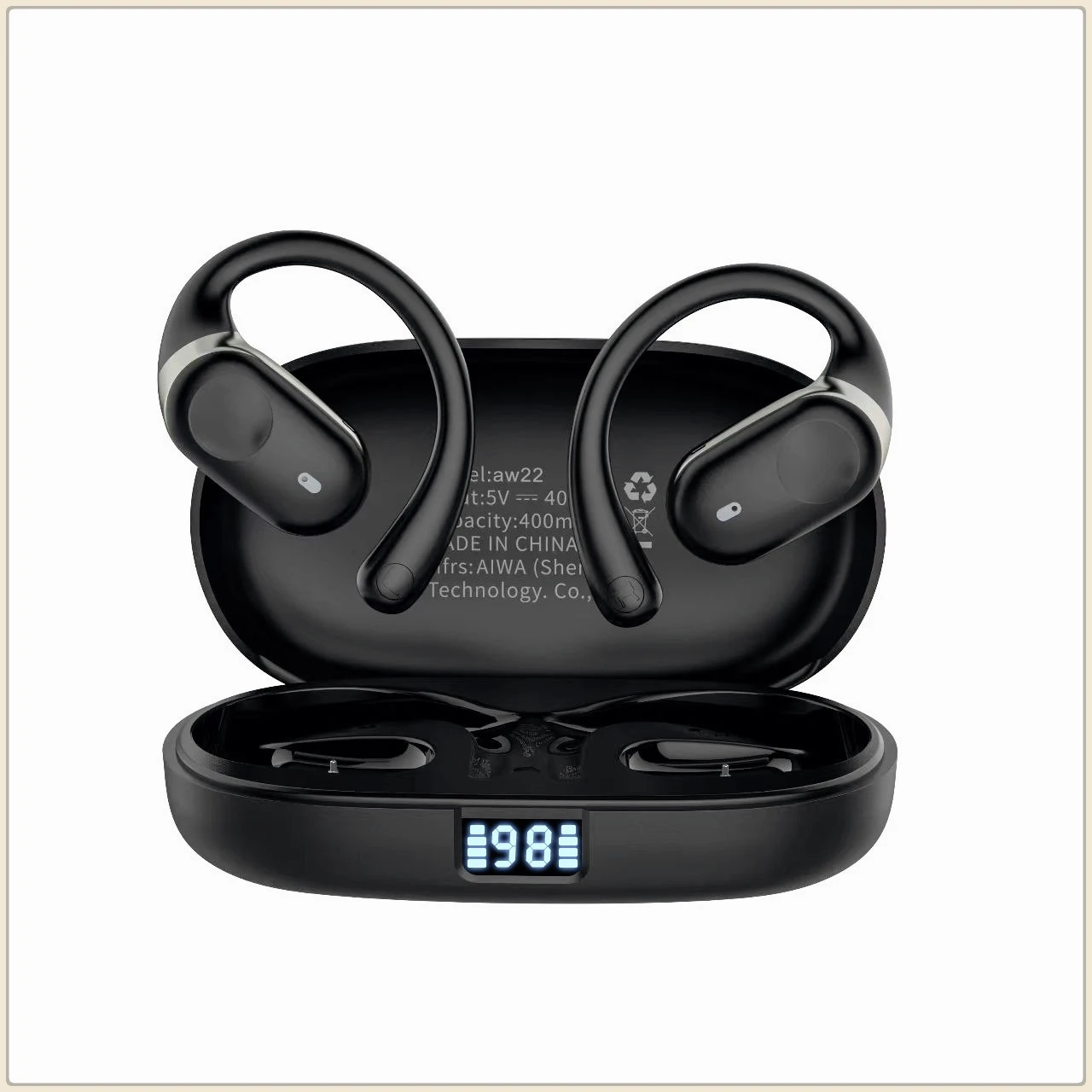 

New OWS Bluetooth Earphones X18 Non in Ear Hanging AI Intelligent Earphones Open Sport HiFi Earphones