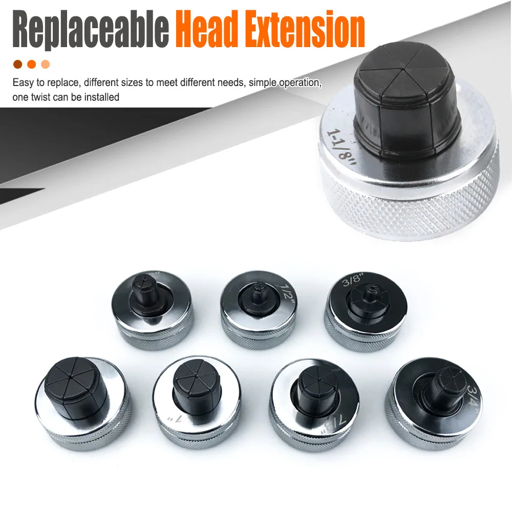 Kit di espansione per tubi idraulici da 10-28 mm con teste di espansione per tubi Strumento per sbavatura Tagliatubi Refrigerazione professionale per tubi in rame