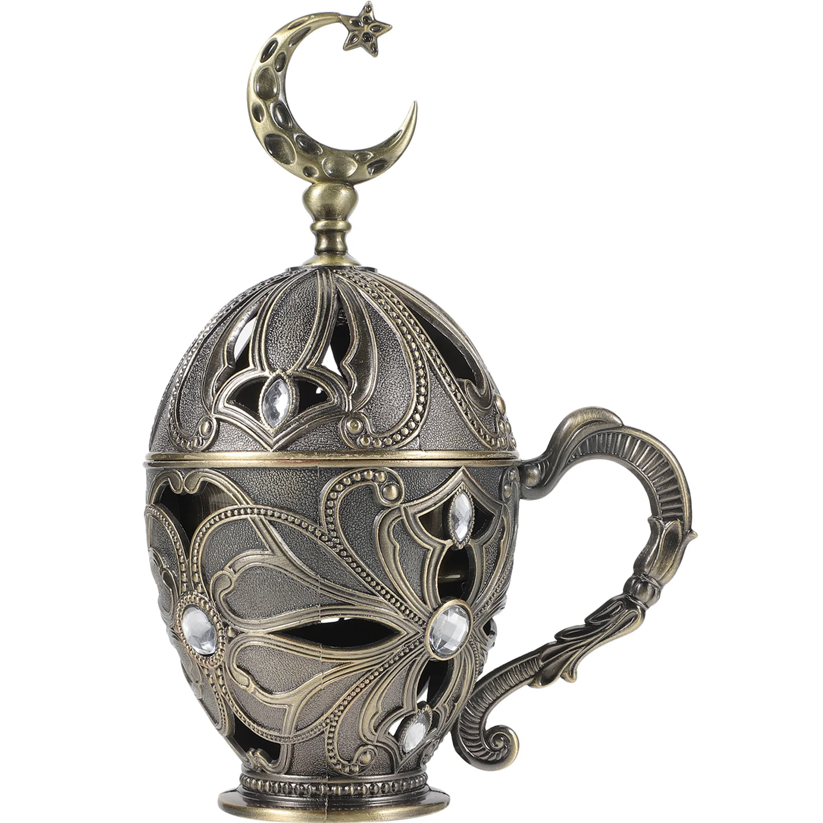 

Elegant Zinc Alloy Incense Burner Long Service Life for Home Decoration and Gifts Moon Incense Holder Wedding for