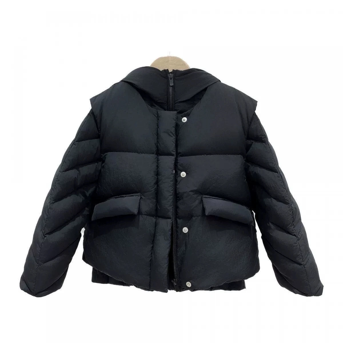 Winter Children's Warm Thick Cotton Jacket for Boys Girls Casual Vest+Hooded Jacket Solid Color Fashion Kids 2 Piece Set RM119