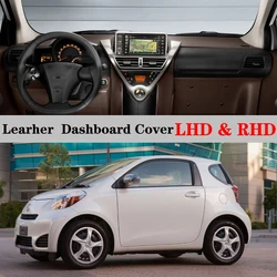 Dashboard Dash Mat Cover PU Leather Pad Sunshade Anti-UV Carpet Car Accessories For Toyota Scion IQ EV 100G J1 NGJ10 2009 - 2021