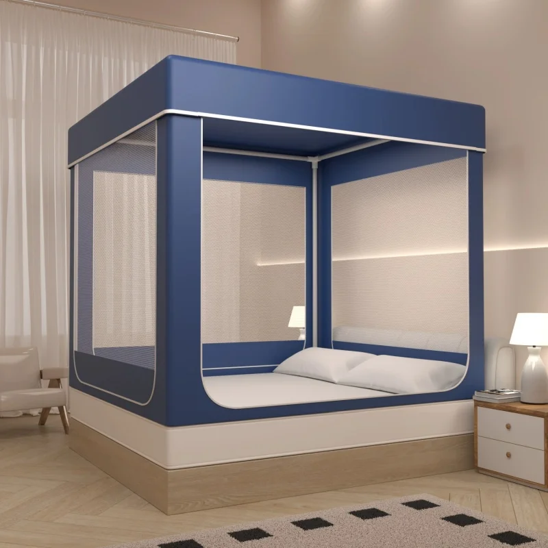

Home Mosquito Net Bedroom New Yurt Bed Curtain Pattern Tent Integrated Bed Mosquito Net Breathable Anti-fall New Arrival