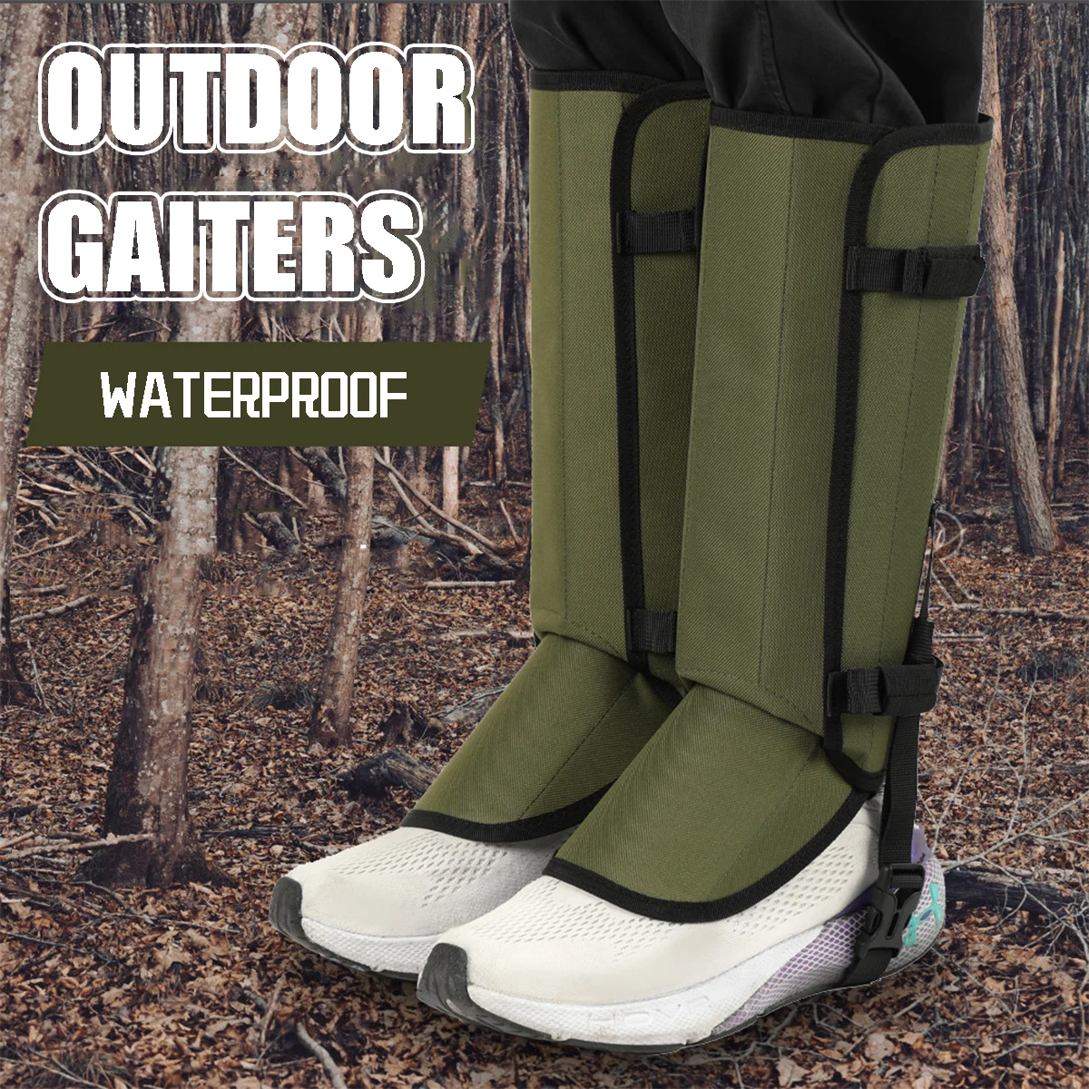 

Outdoor Waterproof Snake Gaiters Desert Hiking Snowproof Windproof Sand Gaiters Ankle Leg Protection Boot Gaiters for Camping