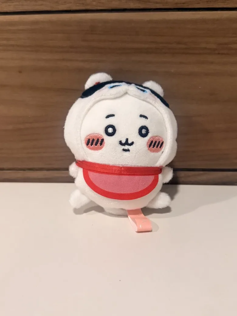  Apron Costume Plush Keychain Usagi Hachiware Momonga Kawaii Stuffed Animal Bag Charm Cute Cartoon Gift Boys Girls view 5