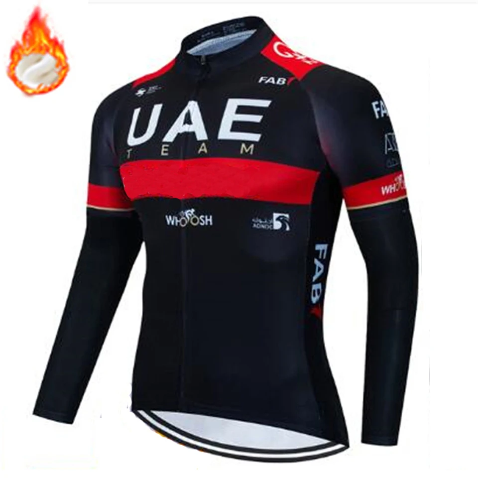 2024 Winter Thermal Fleece Cycling Jersey Top MTB Bike Outdoor Men\'s Bicycle Clothing Long Sleeve Shirt Uniform