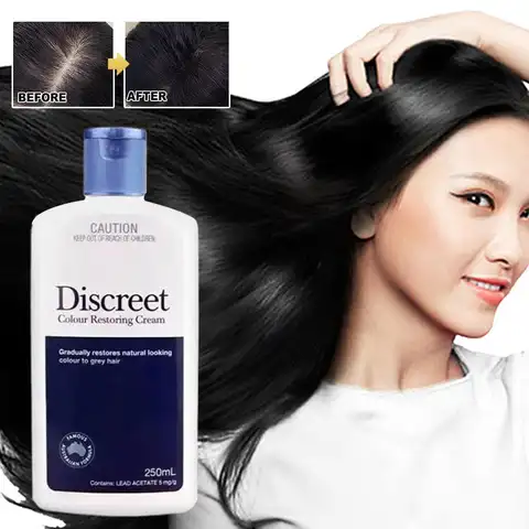 250ml Restoria Discreet Color 복원 크림 헤어 케어 로션을위한 새로운 오리지널 남성과 여성을위한 회색 머리카락 감소 Best5 250ml Restoria Discreet Color 복원 크림 헤어 케어 로션을위한 새로운 오리지널 남성과 여성을위한 회색 머리카락 감소 Best5