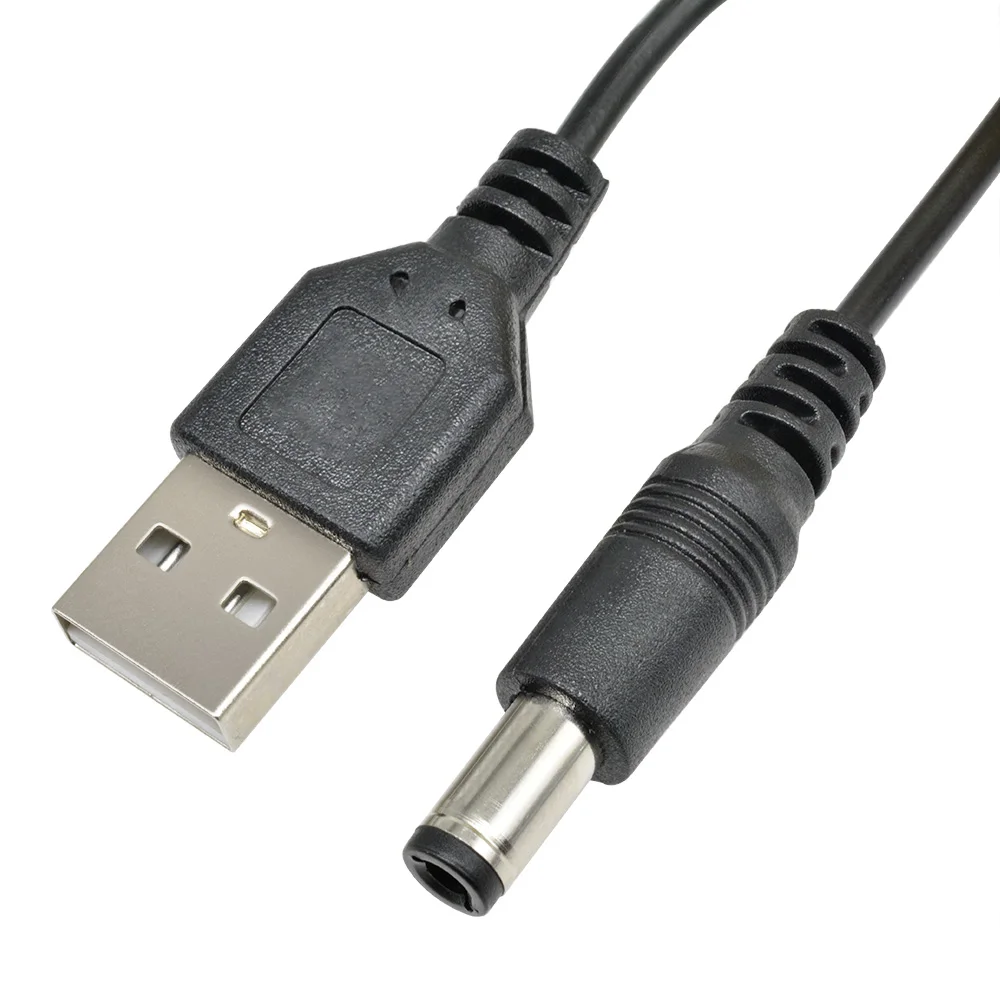 USB 2.0 A-Stecker auf DC 5,5x2,1mm 5V DC-Stecker Ladeanschluss Stromkabel USB zu 5,5*2,1mm DC-Stromstecker Ladekabel – Detail 4