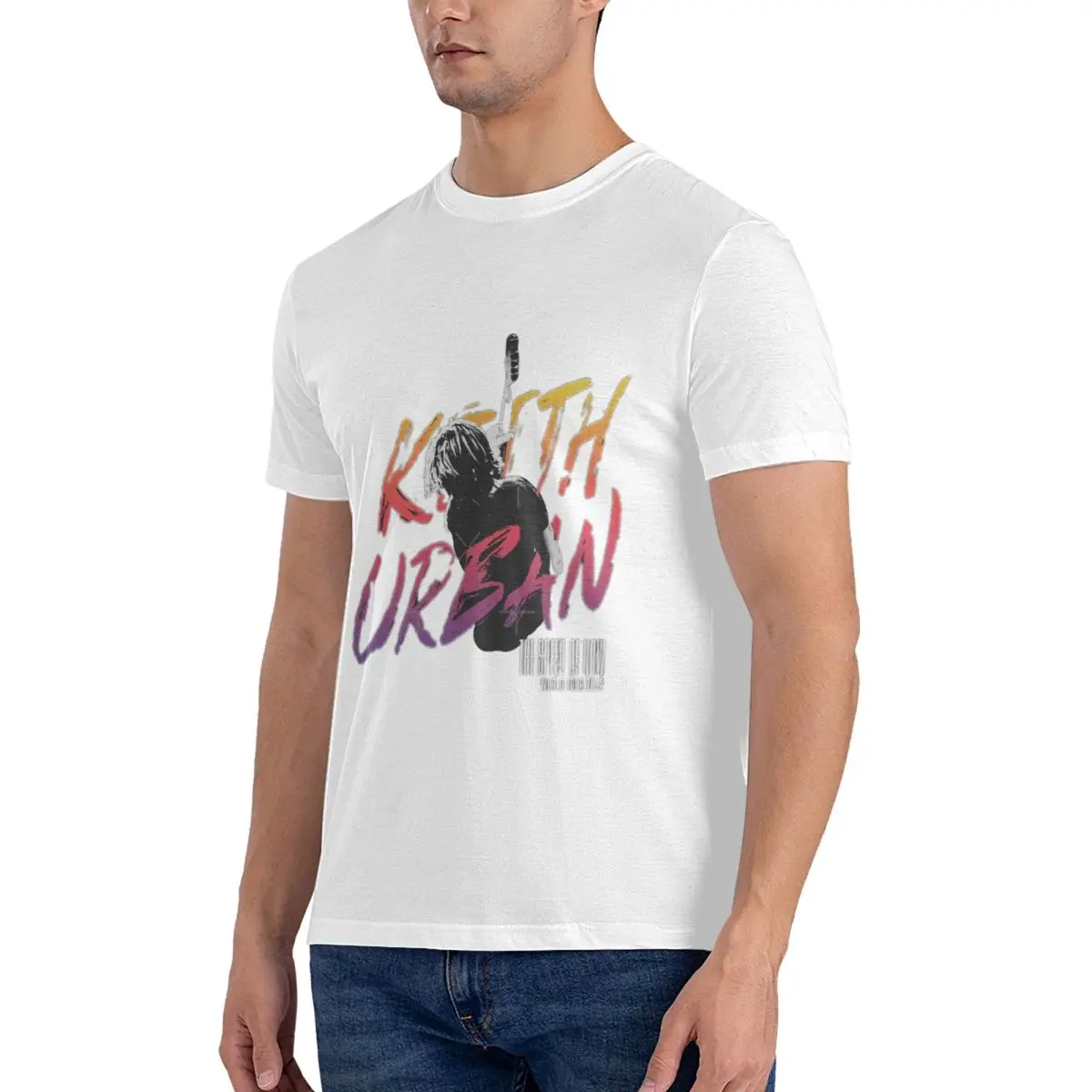 KU Spin Tour T-Shirts Men keith urban Pure Cotton Tees O Neck Short Sleeve T Shirt Gift tops fugees graphic official-website