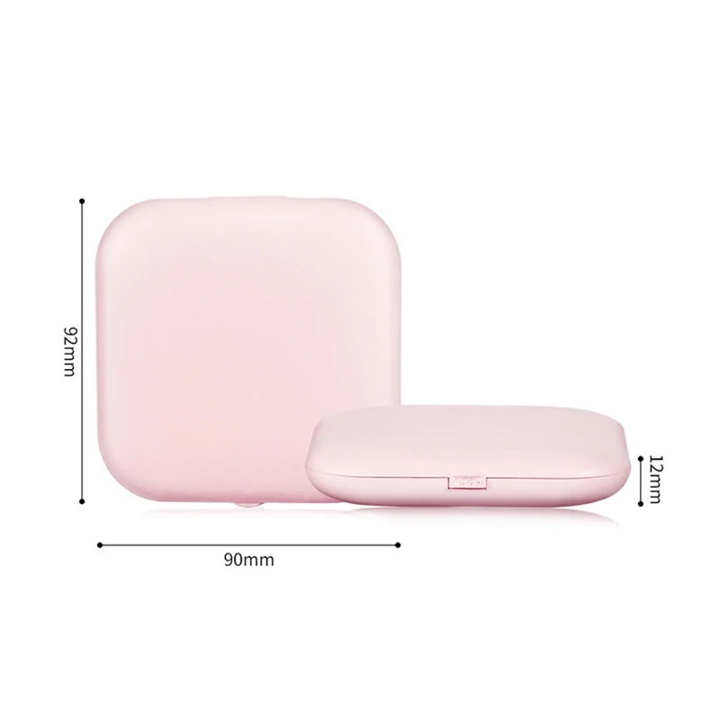 Lusterko LED do makijażu 5x 10x z podświetleniem, powiększenie 5X, małe, kieszonkowe, przenośne, podróżne, różowe, czarne, składane, kosmetyczne, toaletka