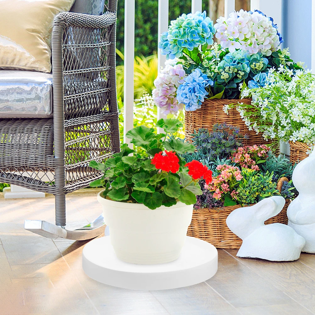 

Plastic Rolling Flowerpot Stand Durable PP Iron Base Tray for Plant Pots Indoor Outdoor Mover Plant Storage Plate