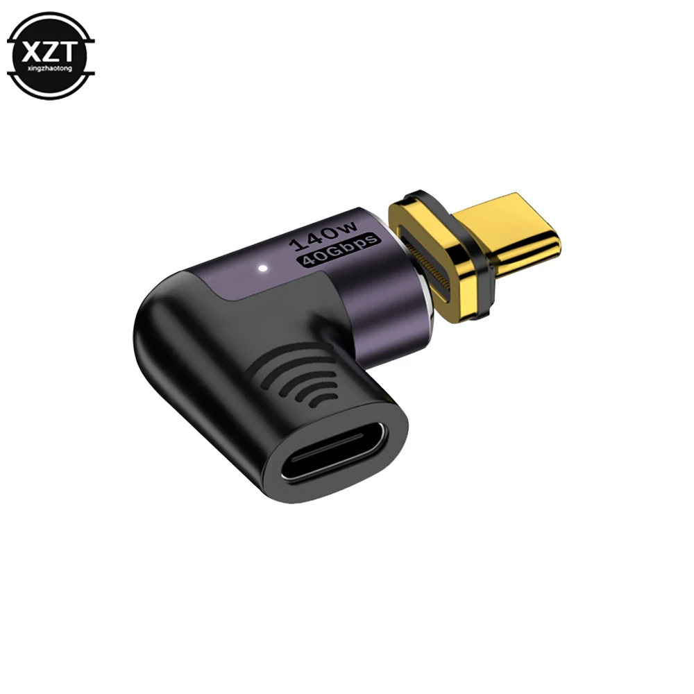 Adaptador magnético tipo C, conversor de acessórios para computador, 140W